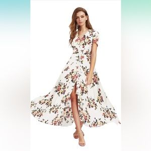 Long floral dress